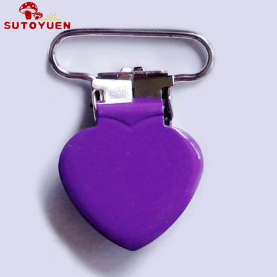 SUTOYUEN 1`` 25 mm südamega metallist klambrid rippuvatele lutiklambritele emailitud rippumisklambrile plastikust hammaste mannekeeni mänguasjahoidja 32 tk