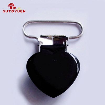 SUTOYUEN 1`` 25 mm südamega metallist klambrid rippuvatele lutiklambritele emailitud rippumisklambrile plastikust hammaste mannekeeni mänguasjahoidja 32 tk