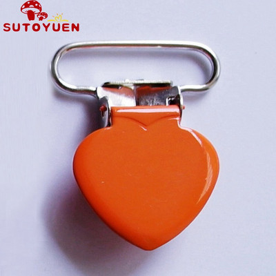 SUTOYUEN 1`` 25 mm südamega metallist klambrid rippuvatele lutiklambritele emailitud rippumisklambrile plastikust hammaste mannekeeni mänguasjahoidja 32 tk
