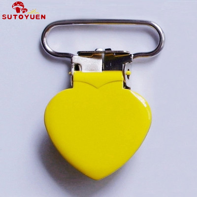 SUTOYUEN 1`` 25 mm südamega metallist klambrid rippuvatele lutiklambritele emailitud rippumisklambrile plastikust hammaste mannekeeni mänguasjahoidja 32 tk