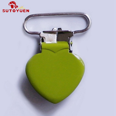 SUTOYUEN 1`` 25 mm südamega metallist klambrid rippuvatele lutiklambritele emailitud rippumisklambrile plastikust hammaste mannekeeni mänguasjahoidja 32 tk