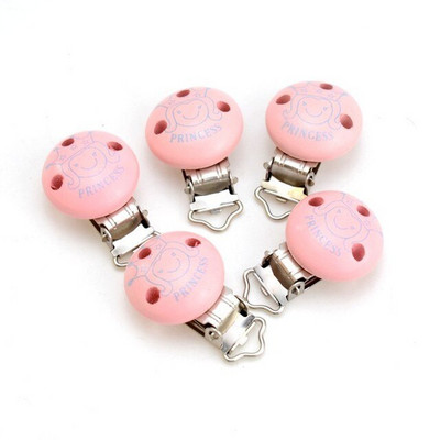 5 tk Tüdrukutele Roosa värvi beebilutt, puidust metallist hoidikud, armsad lutiklambrid, naljakad aksessuaarid 4,8x2,9 cm
