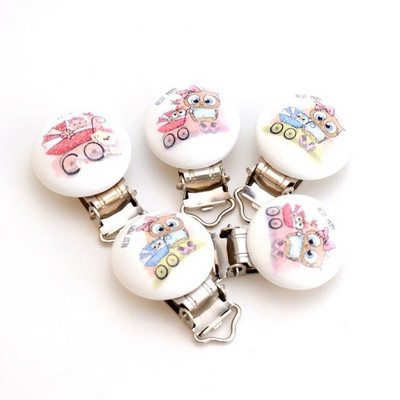 5 tk Tüdrukutele Roosa värvi beebilutt, puidust metallist hoidikud, armsad lutiklambrid, naljakad aksessuaarid 4,8x2,9 cm