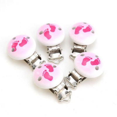 5 tk Tüdrukutele Roosa värvi beebilutt, puidust metallist hoidikud, armsad lutiklambrid, naljakad aksessuaarid 4,8x2,9 cm