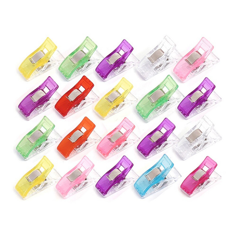 10/20 de bucăți cleme de cusut cleme din plastic pentru matlasare, croșetare, legatură, material mixt, suport pentru bricolaj, accesorii pentru hârtie de mozaic