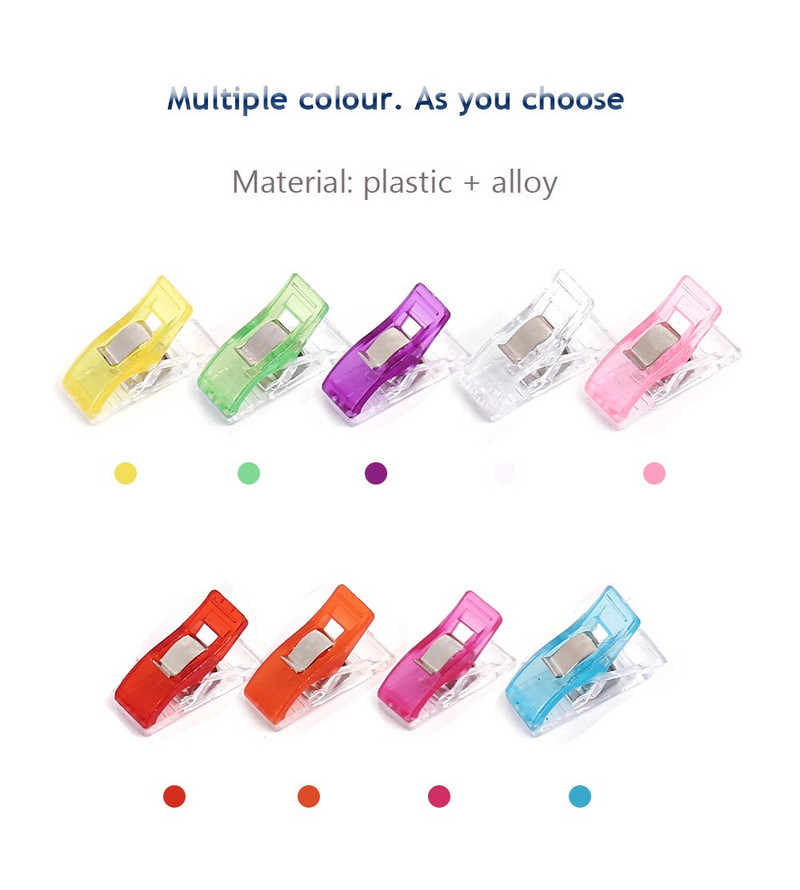 10/20 de bucăți cleme de cusut cleme din plastic pentru matlasare, croșetare, legatură, material mixt, suport pentru bricolaj, accesorii pentru hârtie de mozaic