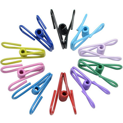10 tk mitmeotstarbeline tuulekindel traadiklamber, 2-tolline värviline metallklambrid, teppimisklamber pesulõksude jaoks Õmblemine meisterdamiskangaklambrid