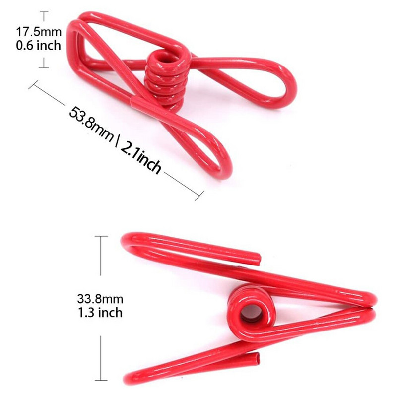 10 tk mitmeotstarbeline tuulekindel traadiklamber, 2-tolline värviline metallklambrid, teppimisklamber pesulõksude jaoks Õmblemine meisterdamiskangaklambrid