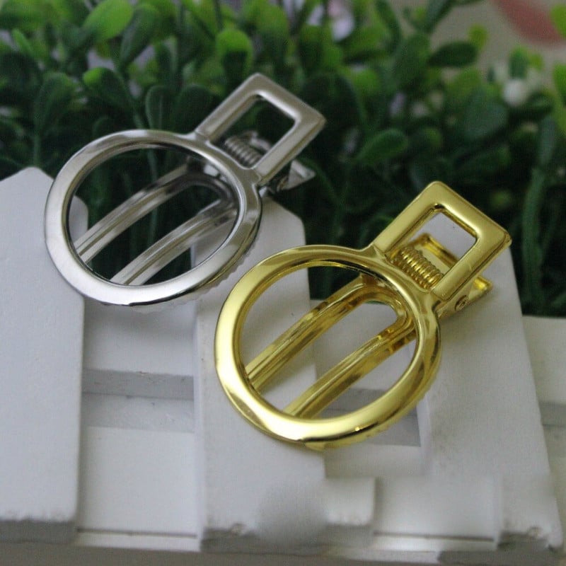 Doprava zdarma veľkoobchod Úplne nový 100 ks/sada 50 mm mašľový hrot okrúhly dvojitý vidlicový klip do vlasov štipka DIY nový príchod LEXI016