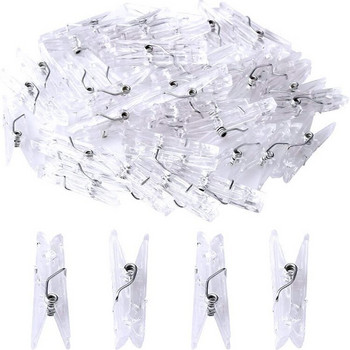 20 τμχ Μίνι διάφανοι συνδετήρες ραπτικής πλαστική φωτογραφία Κλιπ βιβλιοδεσίας Πλαστικοί σφιγκτήρες ραπτικής χειροτεχνίας για