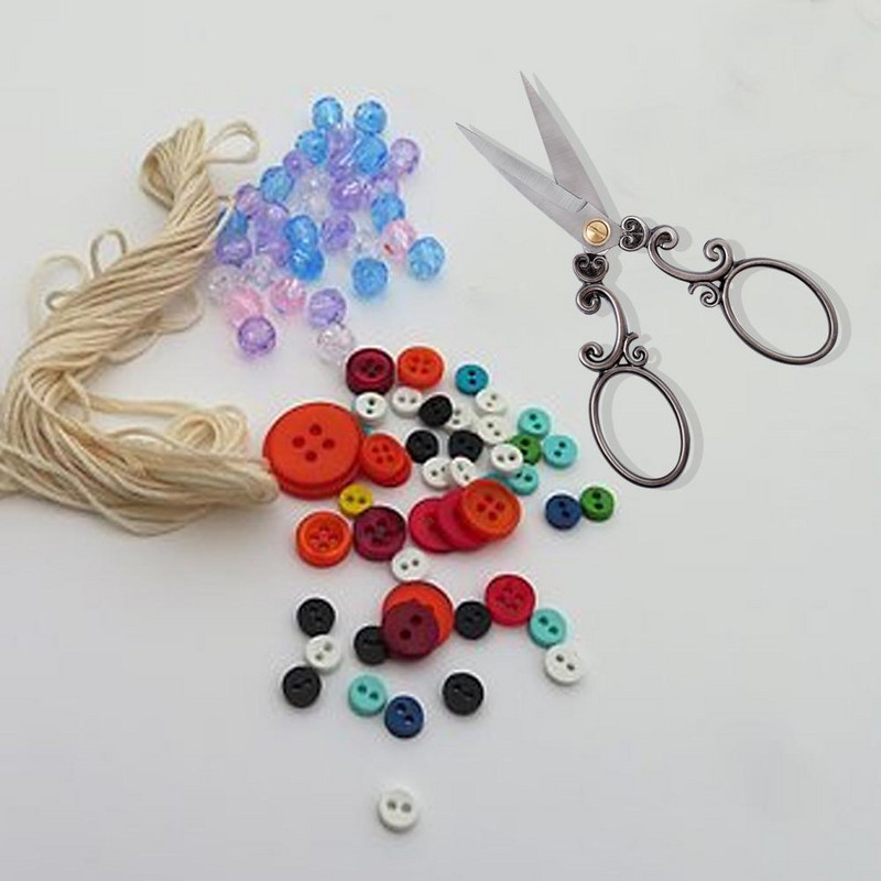 1 tk Antiikne lõikur lõikamiseks tikandid ristpistes õmblustööriist roostevabast terasest käsitöökäärid