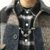 Cardigan Clip de fixare Broșă pentru femei Cardigan cu personalitate șal Cataramă Decorativ Costum simplu Pin pulover