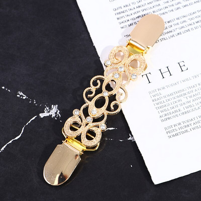 1 τεμ. πουλόβερ με κλιπ ζακέτα με κλιπ πάπιας στο στόμα με εύκαμπτες χάντρες με καρφίτσα με καρφίτσα σάλι γιακά αγκράφες για διακόσμηση ρούχων