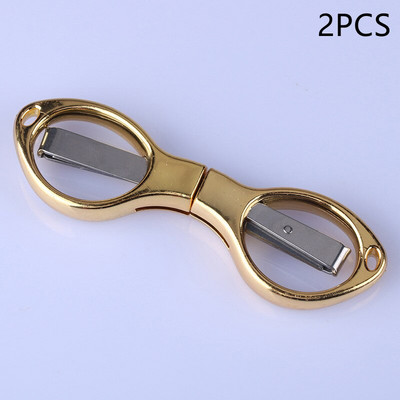 2 ks mini skladacie nožnice z nehrdzavejúcej ocele, 8 slov, okuliare, modelovanie, kancelárske potreby, DIY remeslá, decoupage, šitie, orezávanie, nástroj