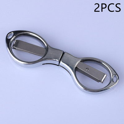 2 ks mini skladacie nožnice z nehrdzavejúcej ocele, 8 slov, okuliare, modelovanie, kancelárske potreby, DIY remeslá, decoupage, šitie, orezávanie, nástroj