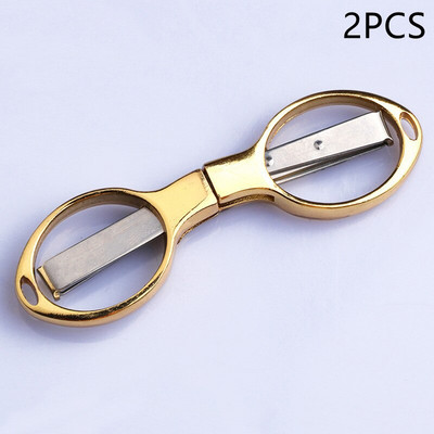 2 ks mini skladacie nožnice z nehrdzavejúcej ocele, 8 slov, okuliare, modelovanie, kancelárske potreby, DIY remeslá, decoupage, šitie, orezávanie, nástroj