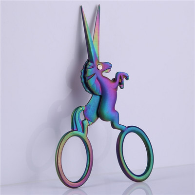 1PC Еднорог Ножици от неръждаема стомана Шивашки плат Ножици Ножици за бродиране Шивашки ножици Ножици за конец Инструменти за шиене