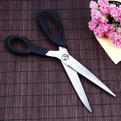 Foarfece de tăiat pentru cusut Foarfece lungi Foarfece ascuțite din oțel inoxidabil pentru croitorie Foarfece cu fir brodat haine 10 inch