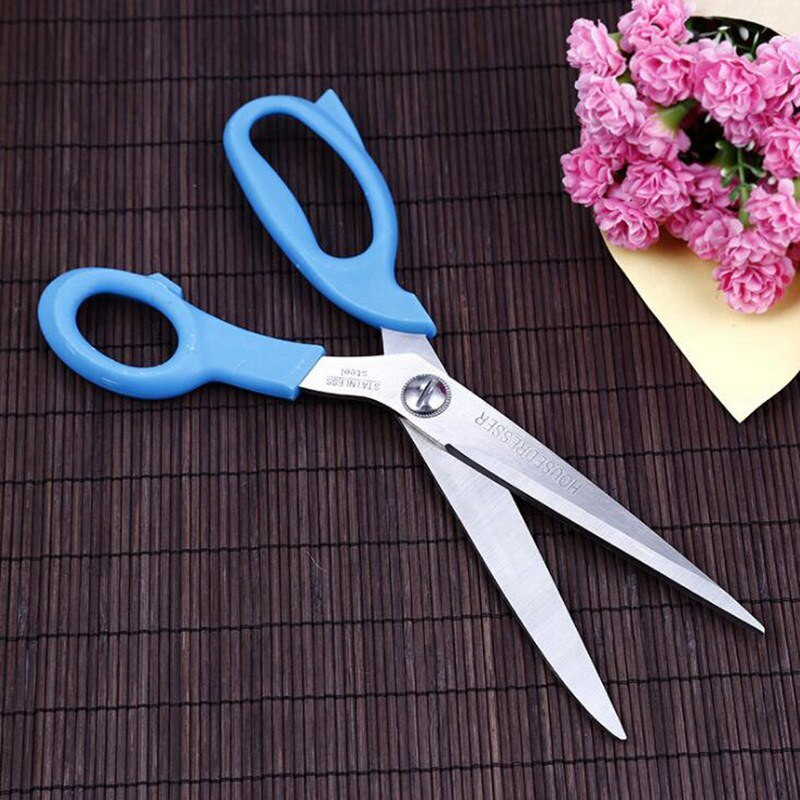 Foarfece de tăiat pentru cusut Foarfece lungi Foarfece ascuțite din oțel inoxidabil pentru croitorie Foarfece cu fir brodat haine 10 inch