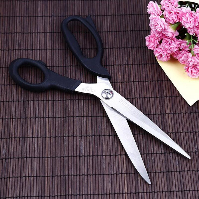 Foarfece de tăiat pentru cusut Foarfece lungi Foarfece ascuțite din oțel inoxidabil pentru croitorie Foarfece cu fir brodat haine 10 inch