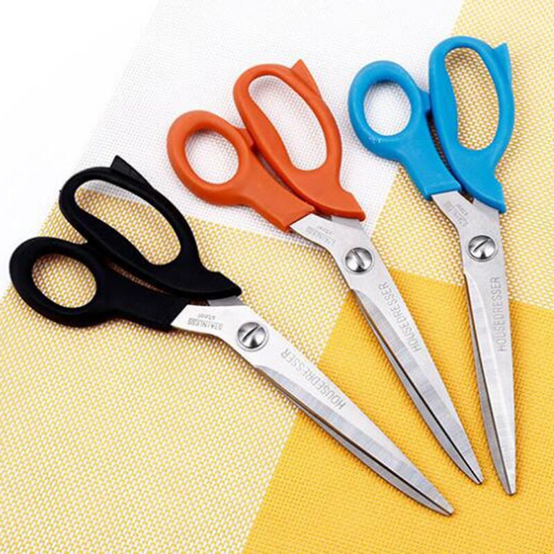 Foarfece de tăiat pentru cusut Foarfece lungi Foarfece ascuțite din oțel inoxidabil pentru croitorie Foarfece cu fir brodat haine 10 inch