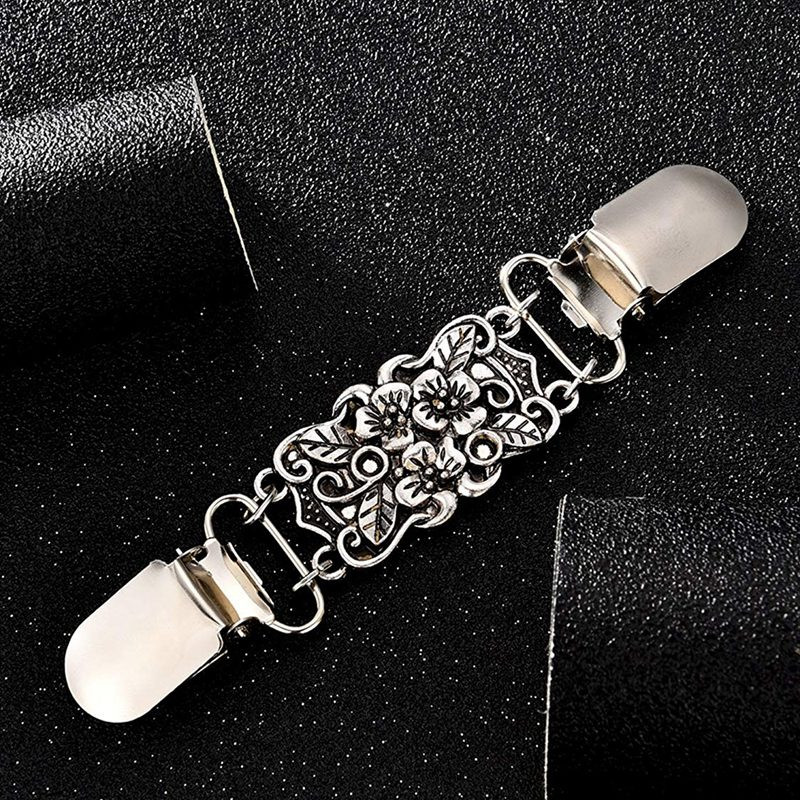 2 ks retro klipov na sveter, košeľu, kardigan, golier, šaty, klip na šál pre ženy a dievčatá, štýl 1