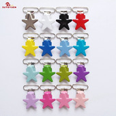 Livrare gratuită 32 buc 1'' 25m fără plumb Star Metal Baby Dummy Suzetă Suzetă Suzetă Suzetă Suzetă Clips Suzeta Clip