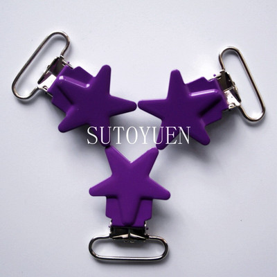 Livrare gratuită 32 buc 1'' 25m fără plumb Star Metal Baby Dummy Suzetă Suzetă Suzetă Suzetă Suzetă Clips Suzeta Clip
