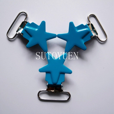 Livrare gratuită 32 buc 1'' 25m fără plumb Star Metal Baby Dummy Suzetă Suzetă Suzetă Suzetă Suzetă Clips Suzeta Clip