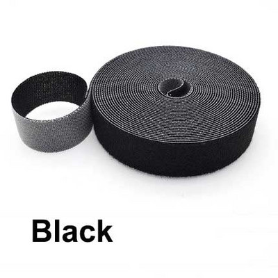 Bandă de fixare 5M/rolă Legături de cablu Curele cu cârlig și buclă reutilizabile Cârlig lateral dublu Rollă de fire Snururi Gestionează curele organizatoare de sârmă