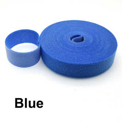 Bandă de fixare 5M/rolă Legături de cablu Curele cu cârlig și buclă reutilizabile Cârlig lateral dublu Rollă de fire Snururi Gestionează curele organizatoare de sârmă