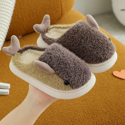 Papuci de casă cu element 3D pentru băieți și fete