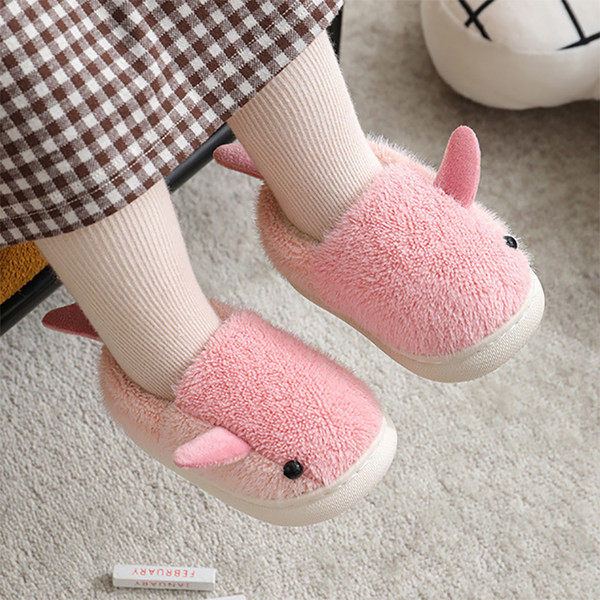 Papuci de casă cu element 3D pentru băieți și fete