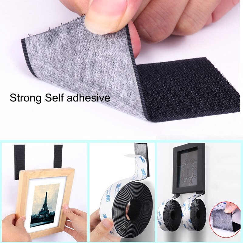 3 metra jaka samoljepljiva traka za pričvršćivanje na kuku i omču, najlonsko ljepilo za naljepnice s jakim ljepilom za DIY 16/20/25/30/38/50 MM