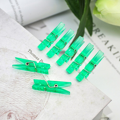 50tk värvilised fotoklambrid pesulõksud pesulõksud paberist käsitöö kaunistusklambrid väikesed plastikklambrid 35mm