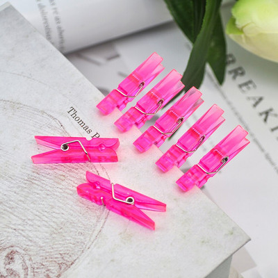 50tk värvilised fotoklambrid pesulõksud pesulõksud paberist käsitöö kaunistusklambrid väikesed plastikklambrid 35mm