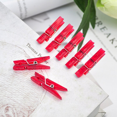 50tk värvilised fotoklambrid pesulõksud pesulõksud paberist käsitöö kaunistusklambrid väikesed plastikklambrid 35mm