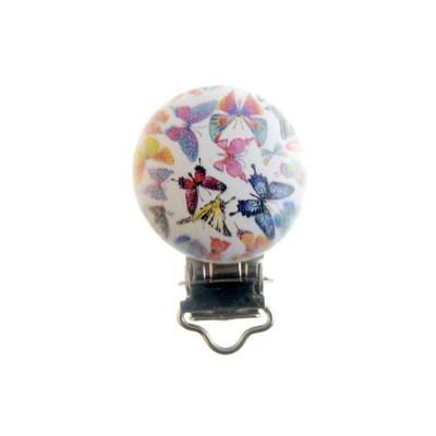 Kūdikių čiulptukų segtukai, mediniai metaliniai laikikliai Mieli kūdikių čiulptukų segtukai, priedai 4,4x2,9 cm