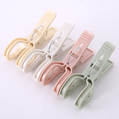 Закачалка Щипка Пластмаса По-издръжлива с голяма Мощна щипка за вятър, за да се насладите на юргана Син Щипки Дрехи на едро Завеса