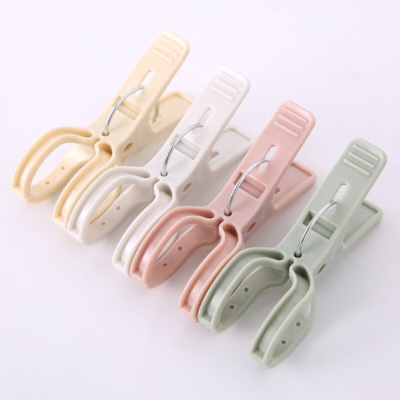 Закачалка Щипка Пластмаса По-издръжлива с голяма Мощна щипка за вятър, за да се насладите на юргана Син Щипки Дрехи на едро Завеса