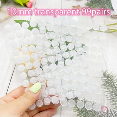 Prozirne točkice, kukice i petlje, jaka samoljepljiva traka za pričvršćivanje, ljepilo, naljepnica za dvostrano šivanje 10/15/20/25/30/20*45 mm