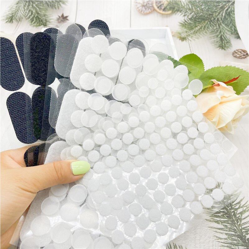 Prozirne točkice, kukice i petlje, jaka samoljepljiva traka za pričvršćivanje, ljepilo, naljepnica za dvostrano šivanje 10/15/20/25/30/20*45 mm