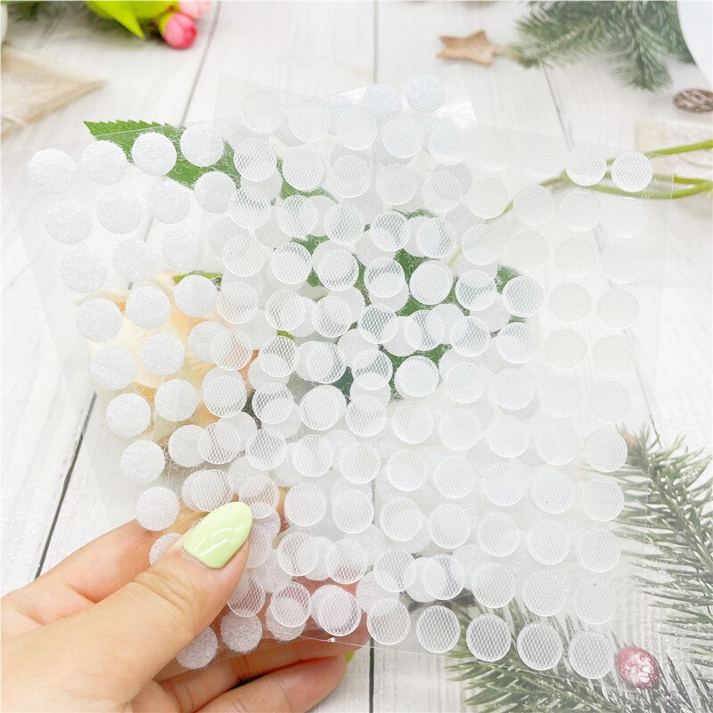 Prozirne točkice, kukice i petlje, jaka samoljepljiva traka za pričvršćivanje, ljepilo, naljepnica za dvostrano šivanje 10/15/20/25/30/20*45 mm