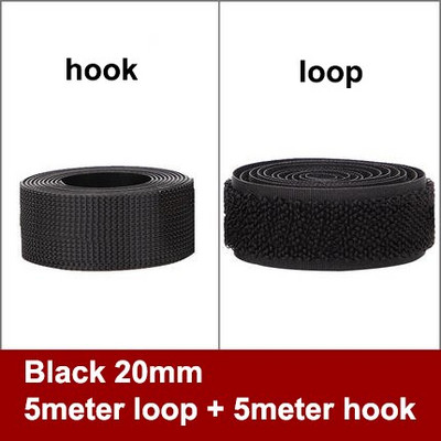 5M/rull Kvaliteetne tugev kleepuv konksu aasa kinnituslindi riba nailonist kleebise konksu aasa liim isetegemise jaoks ilma liimita