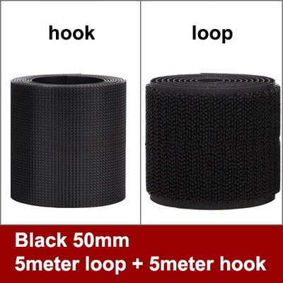 5M/rull Kvaliteetne tugev kleepuv konksu aasa kinnituslindi riba nailonist kleebise konksu aasa liim isetegemise jaoks ilma liimita