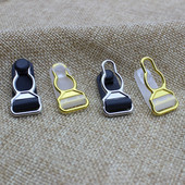 Pakabos segtukai 1,2cm Keliaraiščio segtukas Drabužių segtukas Drabužių aksesuarai Siuvimo reikmenys Metalas+ PP 10 vnt/st.