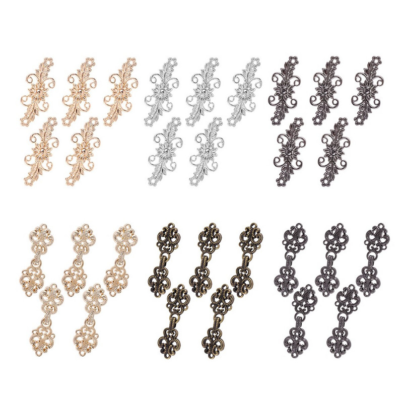 Nauja sagė moterims Vintage Cardigan Clip skara Apykaklės segtukai Vintažiniai drabužiai Megztinis Marškiniai Metalinis megztinis megztinis drabužiams