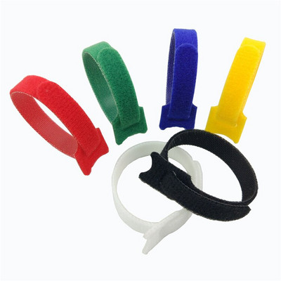 20 komada 15/20 cm višenamjenskog pričvršćivača Kabelske trake Traka Vezice za kabele Višekratne trake s omčama za kuke Žičane vezice Organizator kabela Omotači kabela