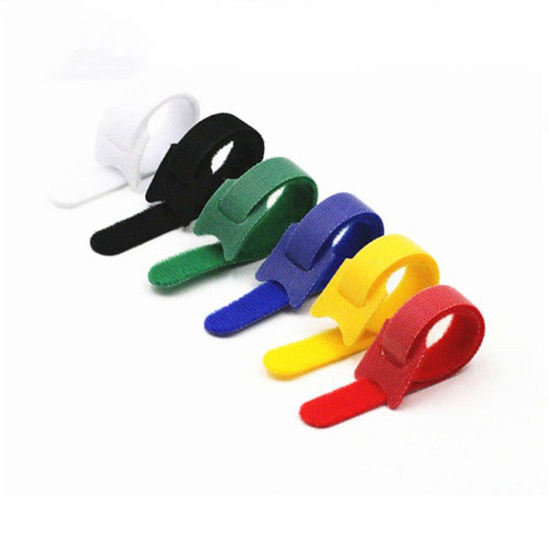 20 komada 15/20 cm višenamjenskog pričvršćivača Kabelske trake Traka Vezice za kabele Višekratne trake s omčama za kuke Žičane vezice Organizator kabela Omotači kabela