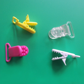 Sutoyuen 30 бр. Пластмасови щипки за залъгалка / щипки за тиранти със зъбци за захващане за щипка за държач за манекен на бебе